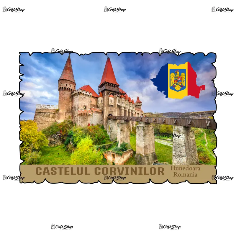 Castelul corvinilor, romania, magnet frigider mgs069
